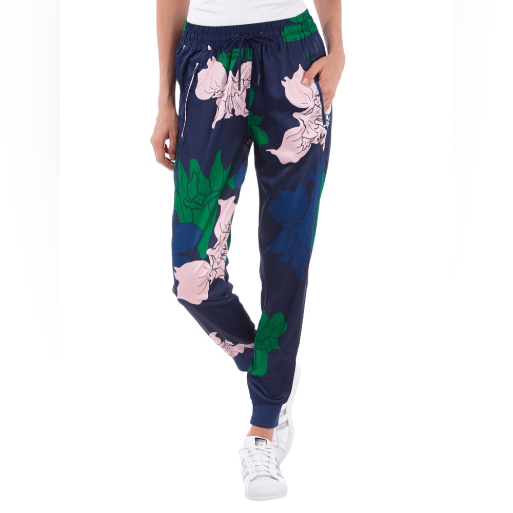 Adidas Floral Satin Trackpants